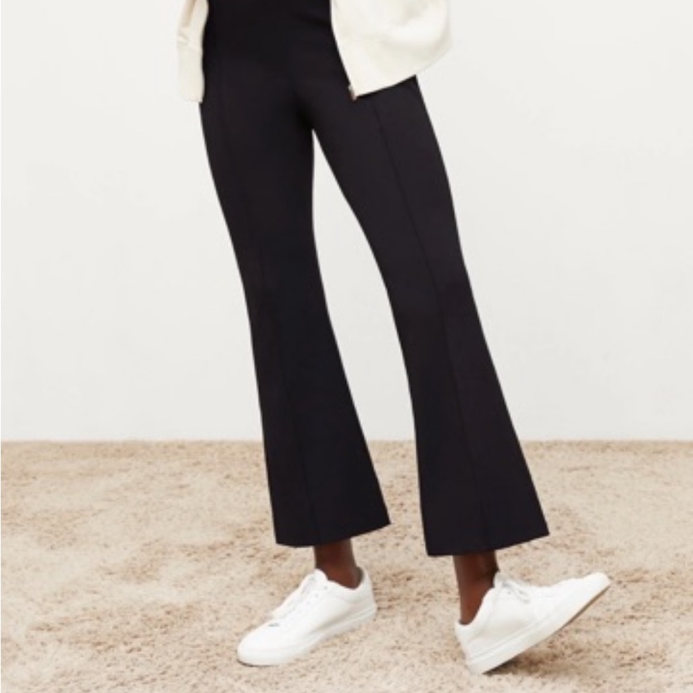 MM.LaFleur Black Boot-Cut Stretch Pants